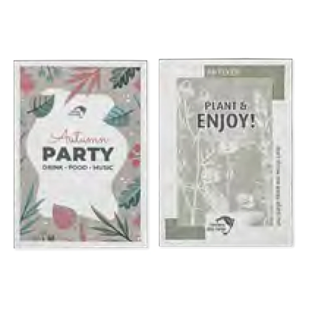 A6 flyer i fröpapper