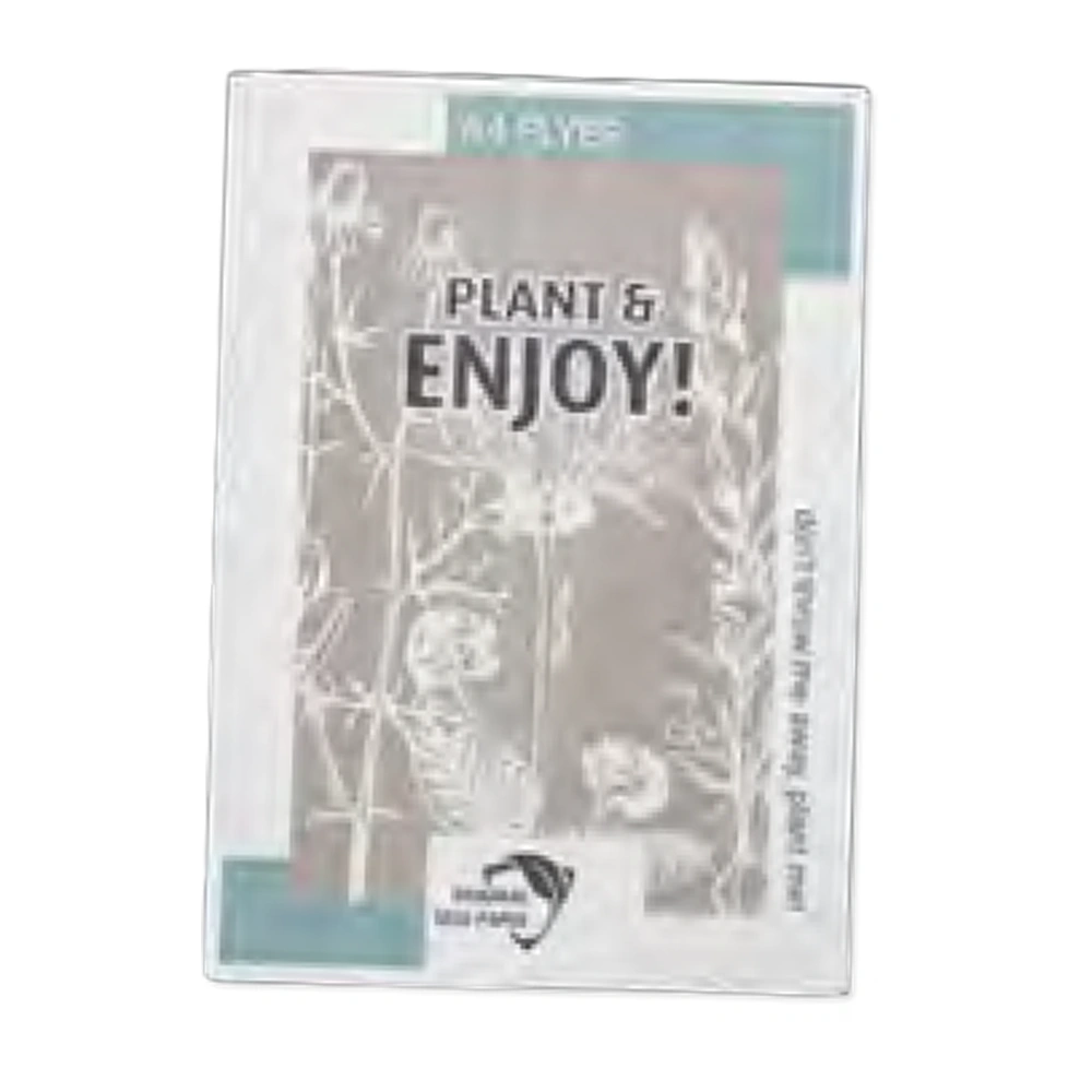 A4 flyer i fröpapper